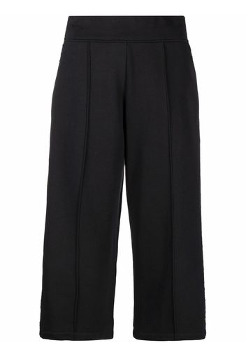 Karl Lagerfeld Pantaloni crop bouclé - Nero