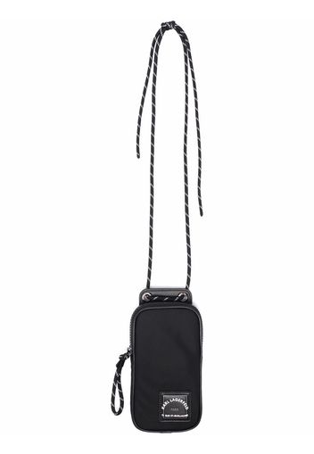 Karl Lagerfeld Pouch per smartphone con applicazione - Nero