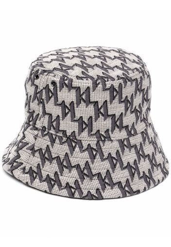 Karl Lagerfeld Cappello bucket K/Monogram jacquard - Toni neutri