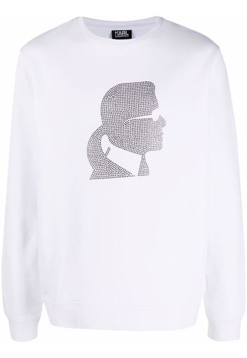 Karl Lagerfeld Karl motif crew-neck sweatshirt - Bianco