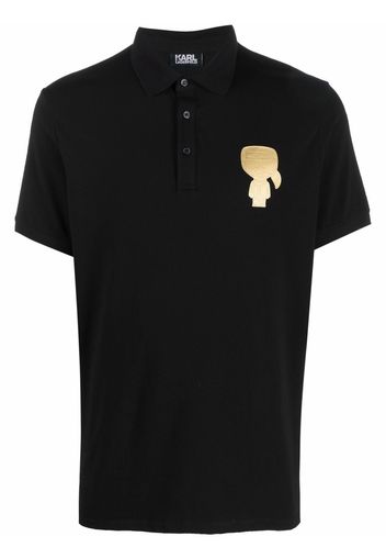 Karl Lagerfeld Karl motif polo shirt - Nero