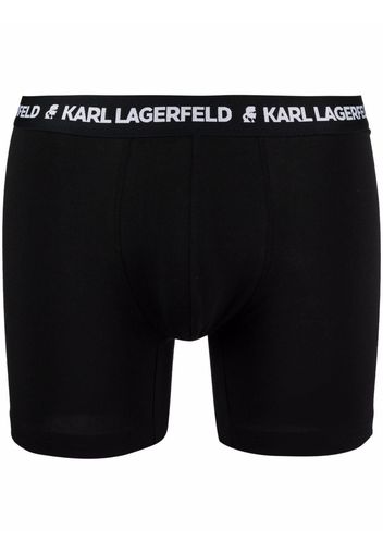 Karl Lagerfeld Set di sette boxer con logo - Nero