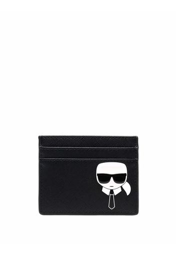 Karl Lagerfeld logo print cardholder - Nero