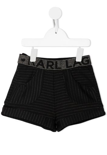 Karl Lagerfeld Kids Shorts gessati - Nero