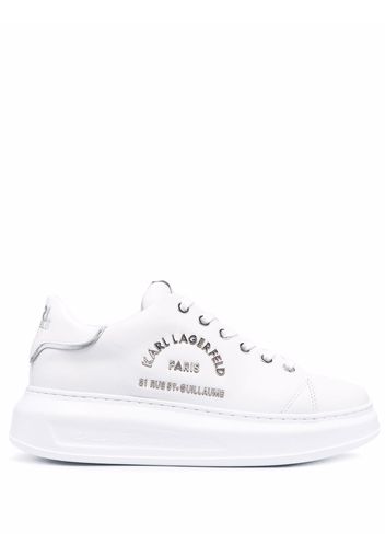 Karl Lagerfeld logo low-top sneakers - Bianco