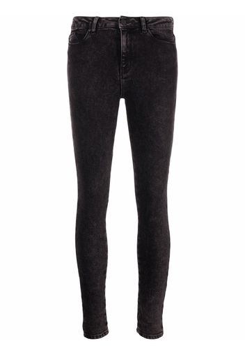 Karl Lagerfeld Jeans skinny con ricamo - Nero