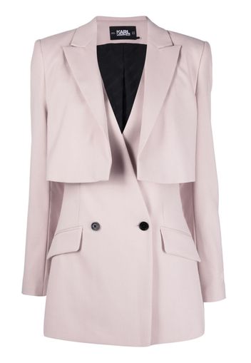 Karl Lagerfeld Blazer Transformer a strati - Rosa