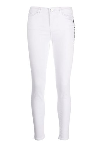 Karl Lagerfeld Jeans skinny con logo - Bianco