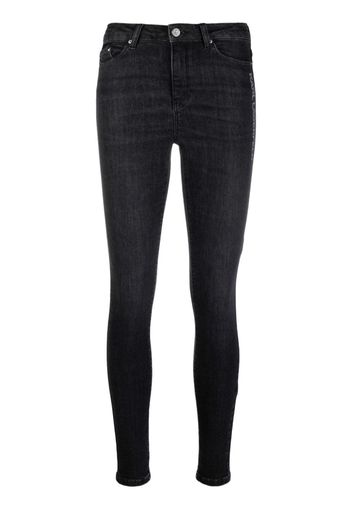 Karl Lagerfeld Jeans skinny con stampa - Nero