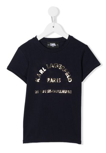 Karl Lagerfeld Kids T-shirt con stampa - Blu