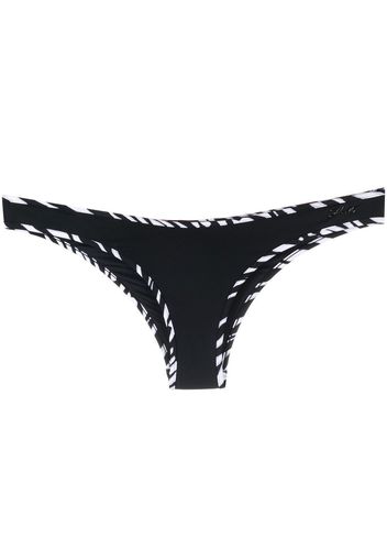 Karl Lagerfeld zebra-trim bikini brief - Nero