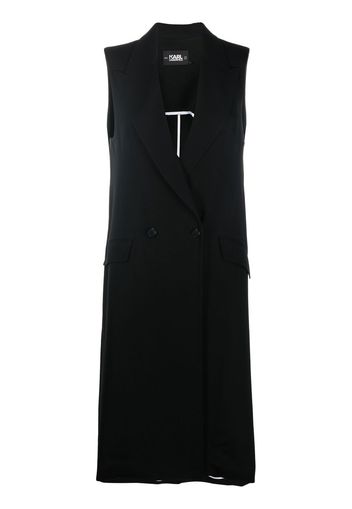 Karl Lagerfeld peak-lapels double-breasted vest - Nero