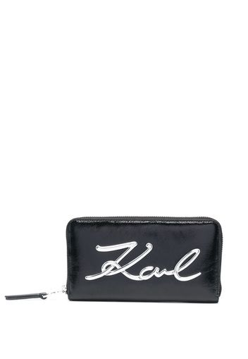 Karl Lagerfeld Portafoglio Signature Soft - Nero