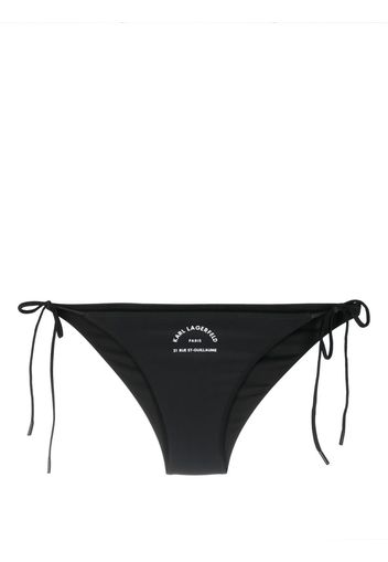 Karl Lagerfeld Slip bikini Rue St-Guillaume - Nero