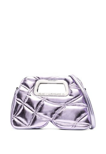 Karl Lagerfeld Borsa tote K\Kloud metallizzata - Viola