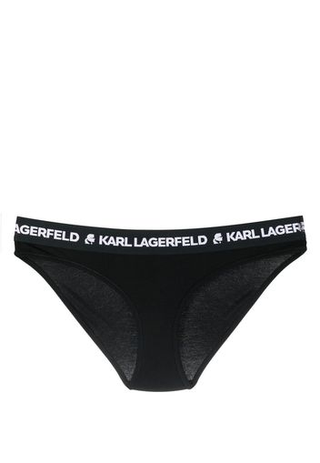 Karl Lagerfeld logo-waistband briefs - Nero