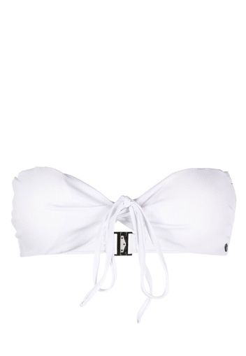 Karl Lagerfeld Top bikini Karl DNA a fascia - Bianco