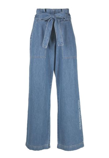 Karl Lagerfeld Jeans a gamba ampia - Blu