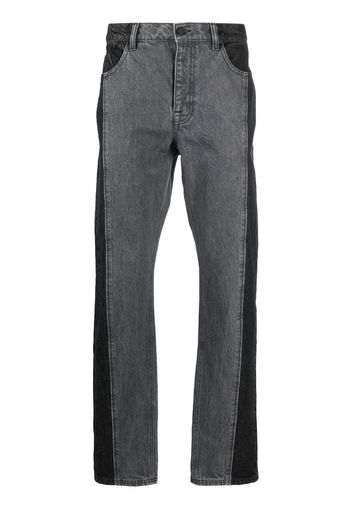 Karl Lagerfeld Jeans dritti con design color-block - Grigio