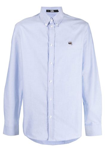 Karl Lagerfeld Camicia Ikonik 2.0 - Blu