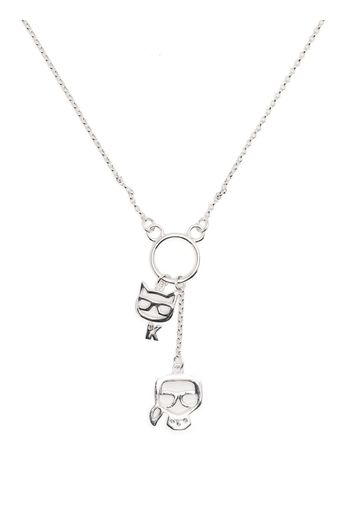 Karl Lagerfeld K/Ikonik pendant necklace - Argento