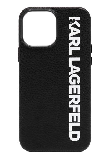 Karl Lagerfeld logo-print iPhone 13 Pro Max case - Nero