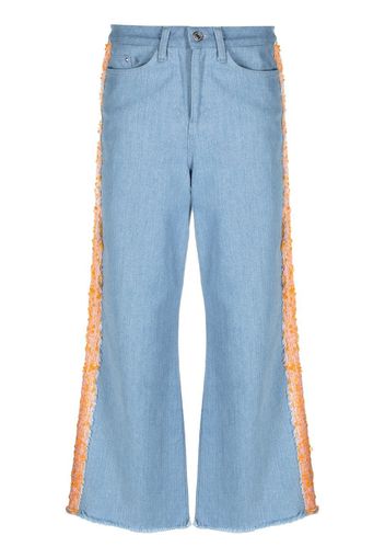 Karl Lagerfeld Jeans a gamba ampia - Blu