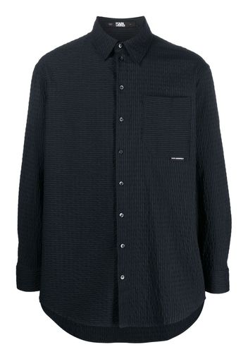 Karl Lagerfeld Camicia gessata - Nero