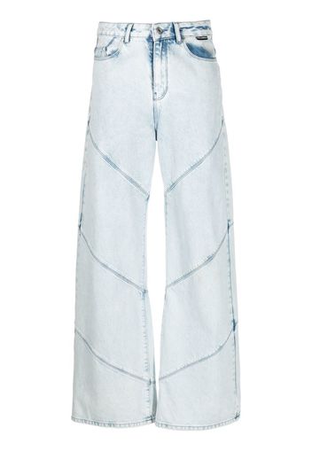 Karl Lagerfeld Jeans a gamba ampia - Blu