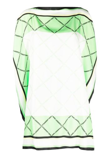 Karl Lagerfeld Top lungo in stile sciarpa - Verde