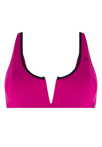 Karl Lagerfeld Top bikini Dna a fascia - Viola