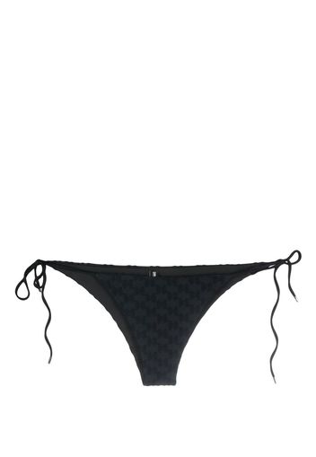 Karl Lagerfeld Slip bikini con stampa - Nero