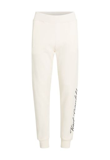 Karl Lagerfeld embroidered-logo cotton sweatpants - Bianco