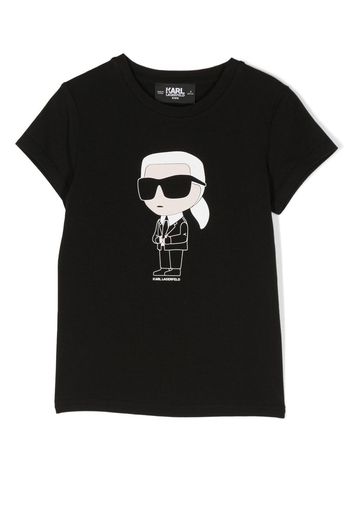 Karl Lagerfeld Kids Ikonik Karl round neck T-shirt - Nero