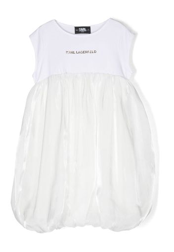 Karl Lagerfeld Kids Abito con stampa - Bianco