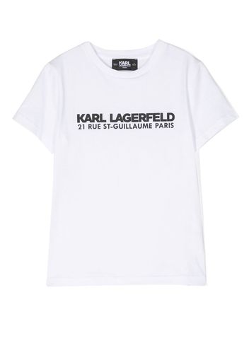 Karl Lagerfeld Kids T-shirt Rue St-Guillaume - Bianco