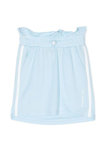 Karl Lagerfeld Kids side-stripe elasticated-waist skirt - Blu