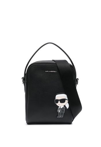 Karl Lagerfeld logo-plaque detail tote bag - Nero