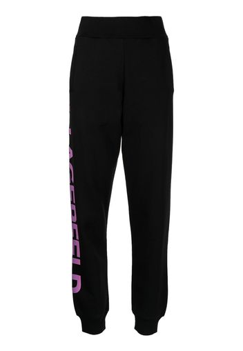 Karl Lagerfeld logo-print track pants - Nero