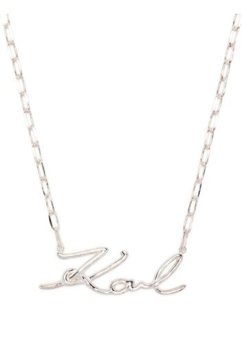 Karl Lagerfeld K/Signature chain-link necklace - Argento