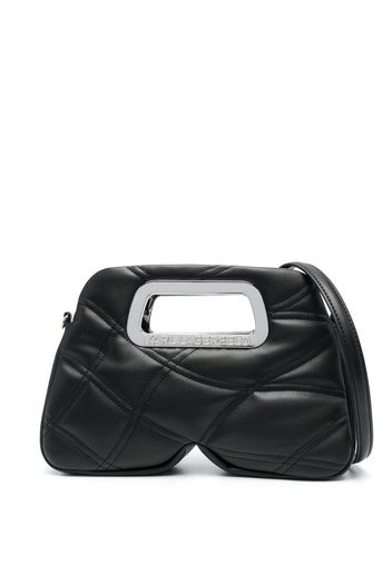 Karl Lagerfeld quilted top-handle tote - Nero