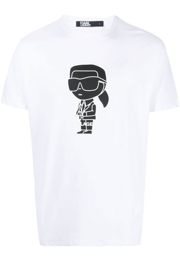 Karl Lagerfeld Ikonik ;ogo-print T-shirt - Bianco