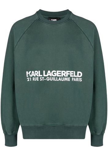 Karl Lagerfeld Felpa con stampa - Verde