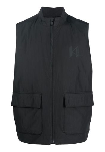 Karl Lagerfeld Gilet con stampa - Nero