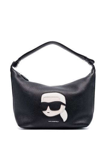 Karl Lagerfeld Borsa a spalla con motivo Lea Ikonik - Nero