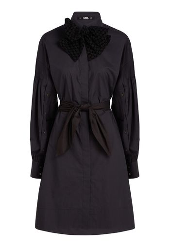 Karl Lagerfeld Hun's Pick necktie shirtdress - Nero