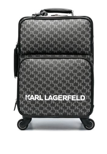 Karl Lagerfeld Trolley con stampa - Nero