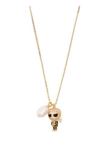 Karl Lagerfeld Collana Ikonik Karl con pendente - Oro