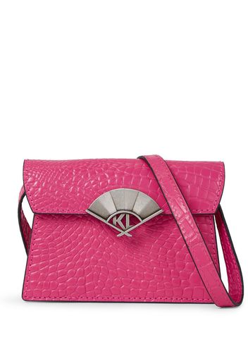 Karl Lagerfeld Borsa a spalla Arquive Fan piccola - Rosa