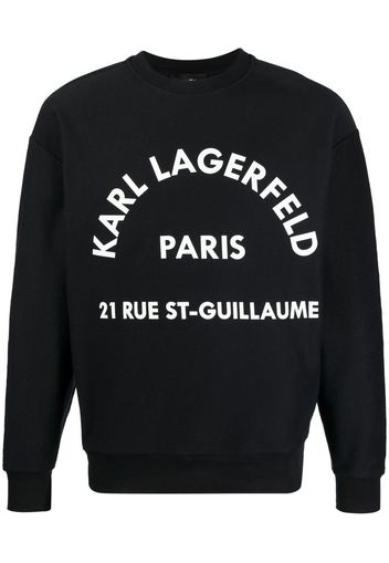 Karl Lagerfeld Felpa con stampa Athleisure - Nero